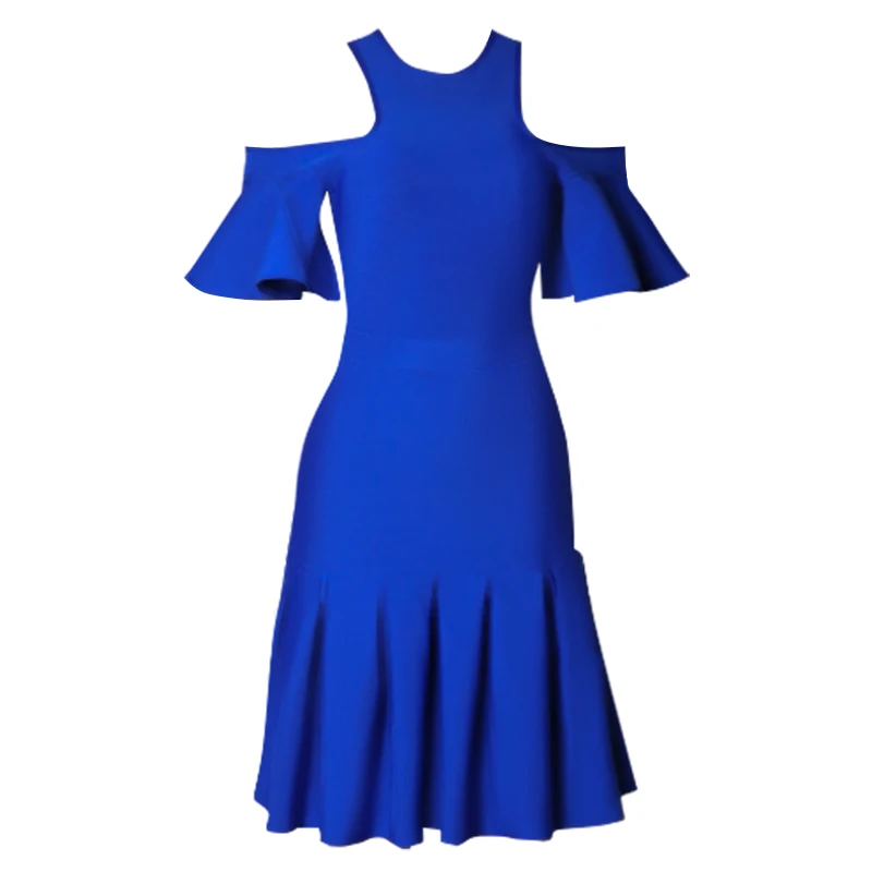 2023 New Elegant ages Dress Women  Ruffles Bodycon Clothes Club Party Evening Dr - $125.92