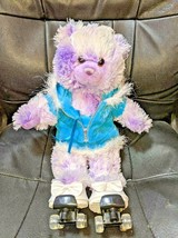 Build A Bear Purples Bear With Outfit Sparkles &amp; Roller Skates - £11.26 GBP