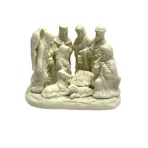 Porcelain Nativity Scene Albert E Price Products Matte Finish Christmas - £11.58 GBP