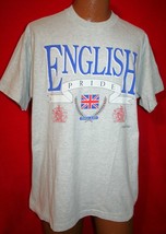 Vintage 90s ENGLISH PRIDE England Union Jack Single Stitch T-SHIRT XL Gr... - $19.79