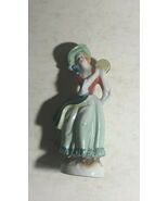 Occupied Japan LADY WITH TAMBOURINE porcelain/china figurine 009 - $27.73 CAD