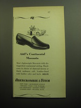 1958 Abercrombie &amp; Fitch Advertisement - A&amp;F&#39;s Continental Moccasin - $18.49