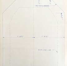 1984 Railroad Bangor Aroostook Blueprint  Van Buren Bridge Clearance N2 DWDD11 - £65.14 GBP