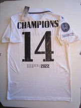 Real Madrid Champions League #14 Champions Stadium Home Soccer Jersey 2022-2023 - £64.34 GBP