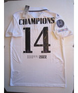 Real Madrid Champions League #14 Champions Stadium Home Soccer Jersey 20... - £47.62 GBP