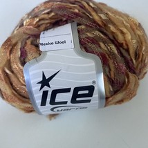 Ice Yarns Mexico Wool Blend Orange Brown Pink 50 Gram 50 Meter Discontinued - £6.06 GBP