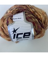 Ice Yarns Mexico Wool Blend Orange Brown Pink 50 Gram 50 Meter Discontinued - £5.97 GBP