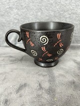 One Miyabi Orange Dragonfly Cream Swirls Tea Coffee Cup - $15.98