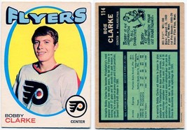 1971/72 OPC Bobby Clarke Card #114 Philadelphia Flyers - £20.64 GBP
