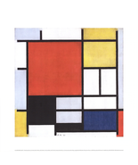 PIET MONDRIAN Composition with Large Red Area, 2014 - £58.40 GBP