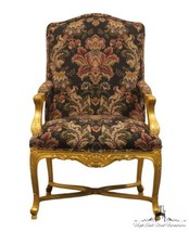 Henredon Furniture Louis Xv French Provincial Floral Upholstered Accent Arm C... - £799.34 GBP