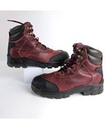 Craftsman Men&#39;s 8.5 Steel Toe Red Leather Pioneer Work Boots, Oil Slip R... - $76.75 CAD
