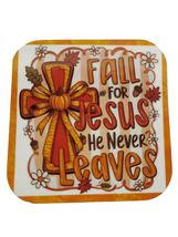 Refrigerator Magnet – “Fall for Jesus He Never Leaves” – Christian Fall ... - $6.62 CAD