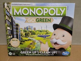 Monopoly Go Green Edition Board Game Green Up to Clean Up New Factory Se... - £18.34 GBP