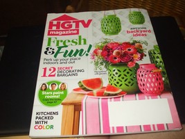 HGTV Magazine - Fresh &amp; Fun Cover! - July/August 2014 - £7.46 GBP
