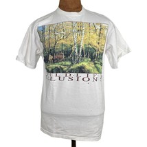 Vtg 1993 90’s Wildlife Illusions Deer Nature Art Graphic t-shirt Size L - $25.24