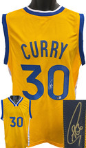 Stephen Curry signed Golden State Gold Custom Stitched Pro Style Basketball Jers - £798.73 GBP