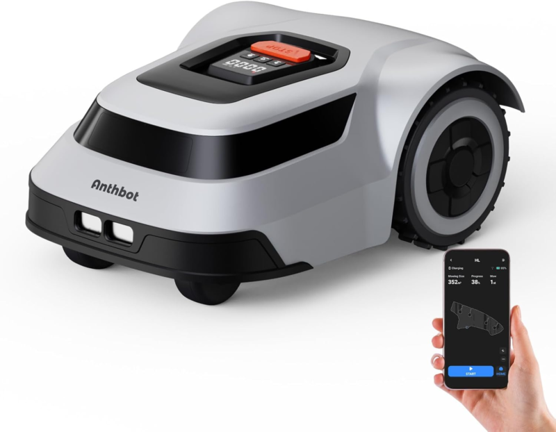  Automatic Robotic Lawn Cutter Mowers with Auto Mapping &amp; Recharge, IPX6... - $939.57