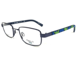 Flexon Kids Eyeglasses Frames TERRAIN 412 Blue Green Rectangular 46-18-130 - £21.87 GBP