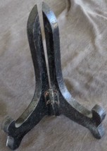 Vintage Wooden Plate Display Stand - GDC- GENTLY USED- USEFUL MEDIUM SIZ... - $8.90