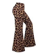 Udear Yellow Leopard Flare Pants Xl - $18.38