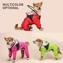 Waterproof Dog Face Raincoat Pet Clothes - Jumpsuit Jacket XS-L - £11.80 GBP+