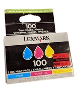 Lexmark 100 Tri Color Cyan Magenta Yellow Cartridge for Inkjet Printers - $40.62 CAD