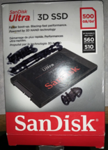 SanDisk Ultra 500GB 3D SSD, up to 560MB/s - £27.60 GBP