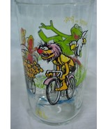 1981 THE GREAT MUPPET CAPER 5&quot; GLASS DRINKING CUP KERMIT THE FROG Muppets - £15.86 GBP