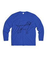 Labrador Retriever Men&#39;s Long Sleeve Shirts, Moisture Absorbing Tee - $456.94 MXN+
