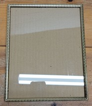 Vintage Brass &amp; Glass 8x10 Photo Picture Frame Great Patina - £15.03 GBP