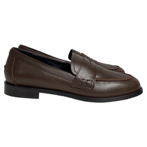 Aeyde Oscar Penny Loafers In Brown Calf Leather Women Ochre Size 39 - £166.01 GBP