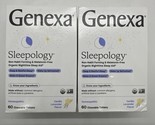 (2) GENEXA Organic Nighttime SLEEPOLOGY Sleep Aid  60 Tablets Exp 4/2025 - £25.04 GBP