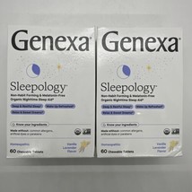 (2) Genexa Organic Nighttime Sleepology Sleep Aid 60 Tablets Exp 4/2025 - £24.65 GBP