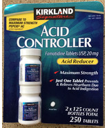 Kirkland  Acid Controller 20 mg  your choice of 1, 2, 4, 6, 8 (125 Table... - $155.64 MXN+