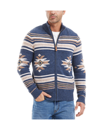 Frye Men&#39;s Zip Mock Cardigan Heavyweight Sweater Ribbed Collar Size S - 3XL - €35,34 EUR