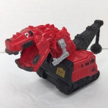 Dreamworks Mattel Dinotrux Ty-Rux 2015 Red 4&quot; Dino Plastic Vehicle Toy T-Rex - £4.70 GBP