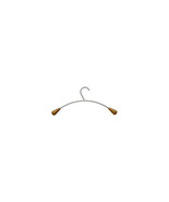 Alba Modern Set of 6 Silver Grey Metal and Light Wood Coat Hangers Ideal... - $1,490.61 MXN