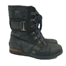 Sorel Women&#39;s Major Carly Black Boots Size 7 NL2324-010 - £43.35 GBP