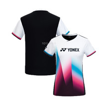 YONEX 23FW Women&#39;s Badminton T-Shirts Apparel Top Sportswear Pink NWT 233TS018F - £45.48 GBP