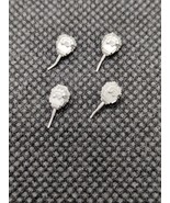 (4) WWII Micro Armour Tank Turret Metal Miniature Bits 1/285 Scale - $8.90