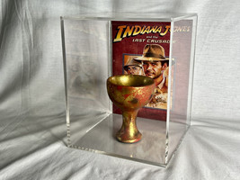 Indiana Jones, Holy Grail Chalice, Prop Replica, Solid Resin, Gold Leafed, Case - £163.59 GBP