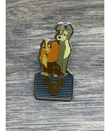 Vintage Disney Channel Lady and The Tramp Lapel Trading Pin KG JD - $514.52 MXN