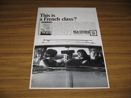 1967 Print Ad RCA Stereo 8-Track Cartridge Tapes French Language - £6.91 GBP