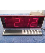 Vintage Spartus Large Jumbo Display Electronic Digital Alarm Clock Model... - £11.87 GBP