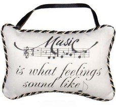 Music Is What Feelings Sound Like Hanging Pillow - $327.13 MXN