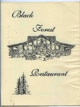 Black Forest Restaurant Menu Nederland Colorado - £21.92 GBP