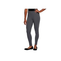 Women with Control Fitted Pull on Knit Leggings (Smoke, X-Small) A235949 - $13.22