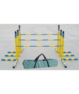 Dog Agility Triple Bar Jump, Adjustable Space Between Bars - £171.86 GBP