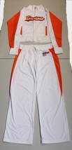 New AUTHENTIC HOOTERS ▪ Jumpsuit Track Warm Up Suit (XS) Large ▪ White/O... - £51.95 GBP
